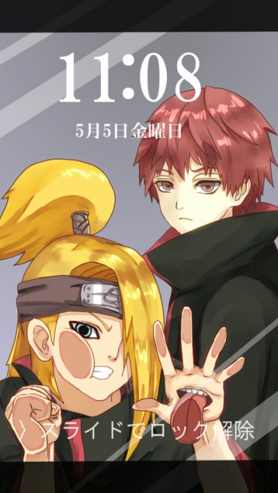 2boys, :/, against_fourth_wall, akatsuki_(naruto), akatsuki_uniform, bangs, big_hair, black_cloak