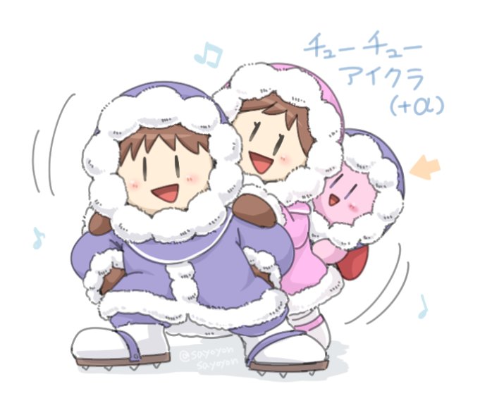 1boy, 1girl, 1other, black_hair, blush, brother_and_sister, brown_hair, copy_ability