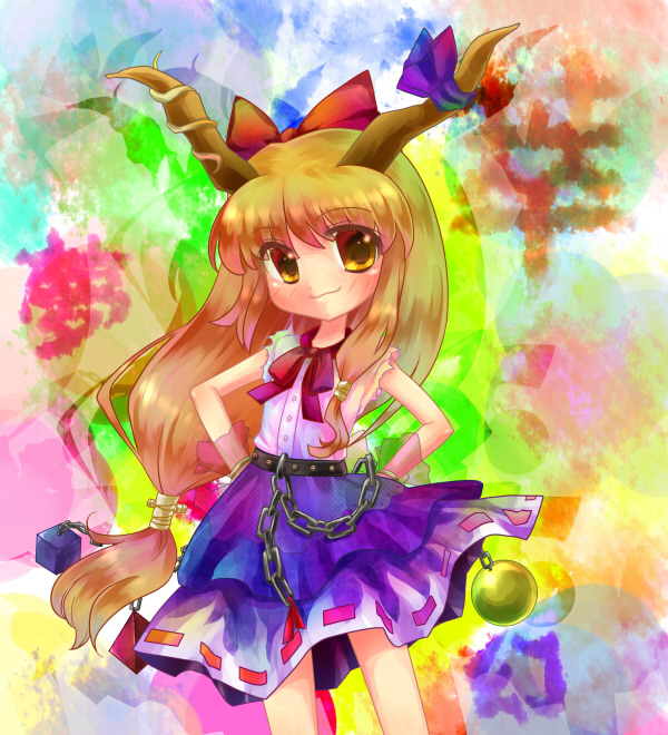 ibuki_suika, sakurano, tagme, touhou