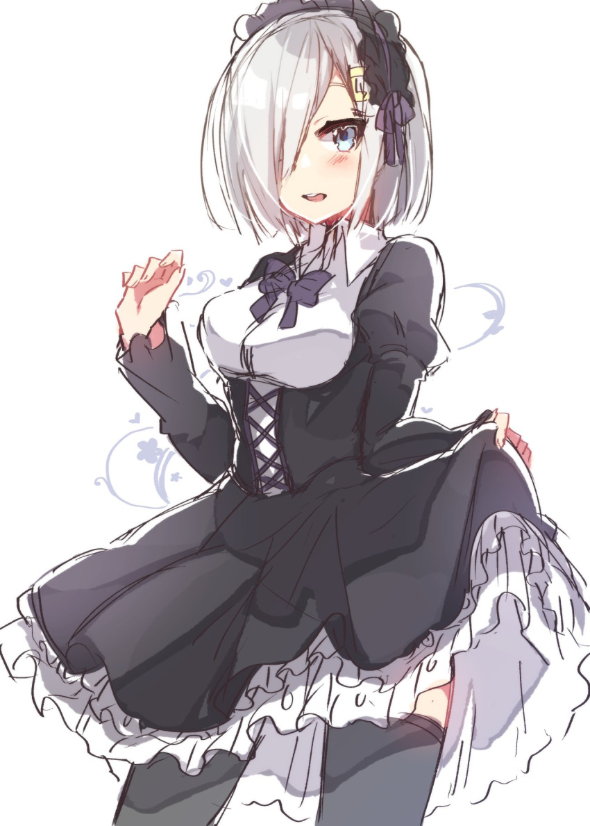 1girl, alternate_costume, bob_cut, bow, bowtie, breasts, commentary_request, contrapposto