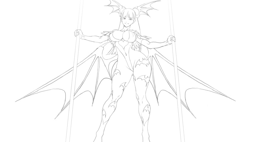 1girl, animal_print, animated, animated_gif, ass_shake, bare_shoulders, bat_print, bat_wings