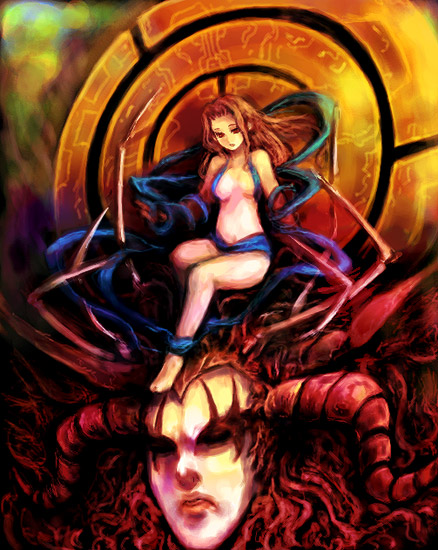 final_fantasy, final_fantasy_vi, goddess, goddess_(ff6), kara_(color), long_hair, solo
