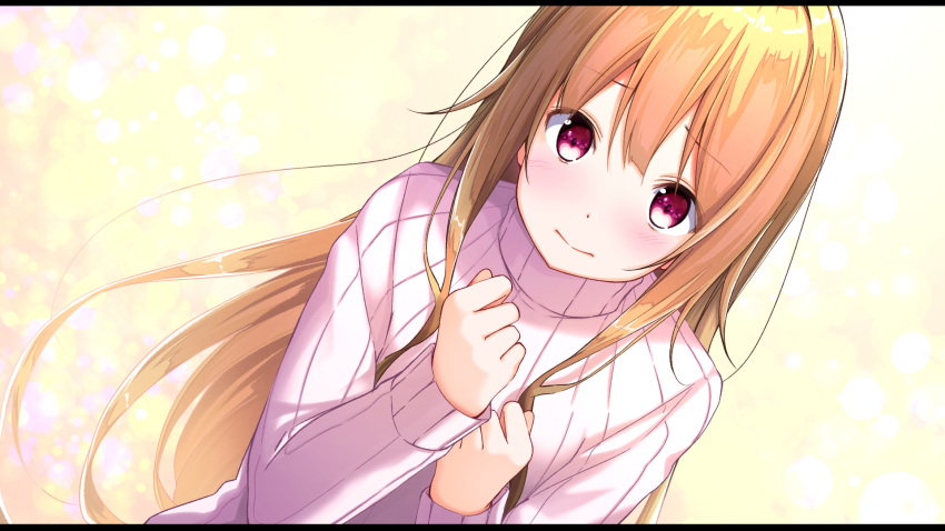 1girl, bangs, blush, brown_hair, closed_mouth, commentary_request, dutch_angle, eyebrows_visible_through_hair