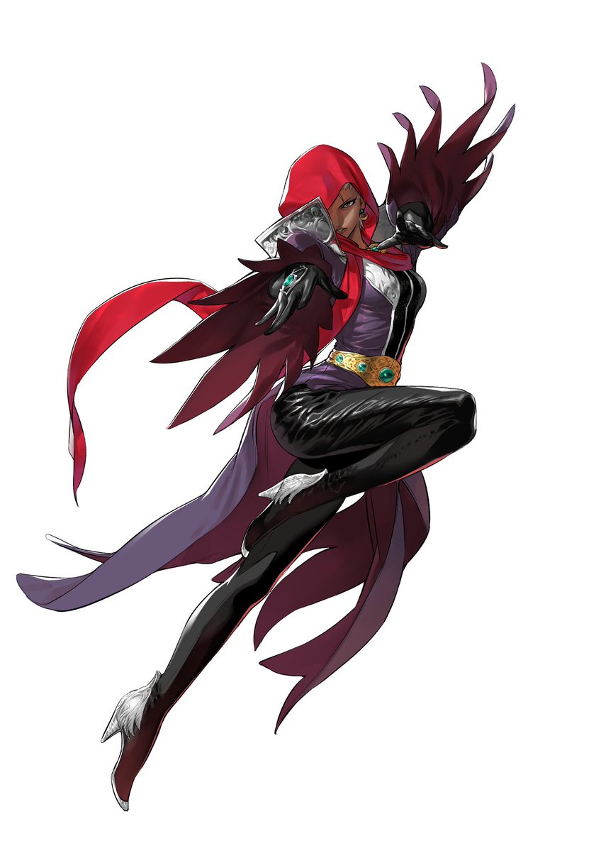 1girl, azuma_kyoutarou_(artist), belt, dark_skin, dress, earrings, eyeliner, gloves