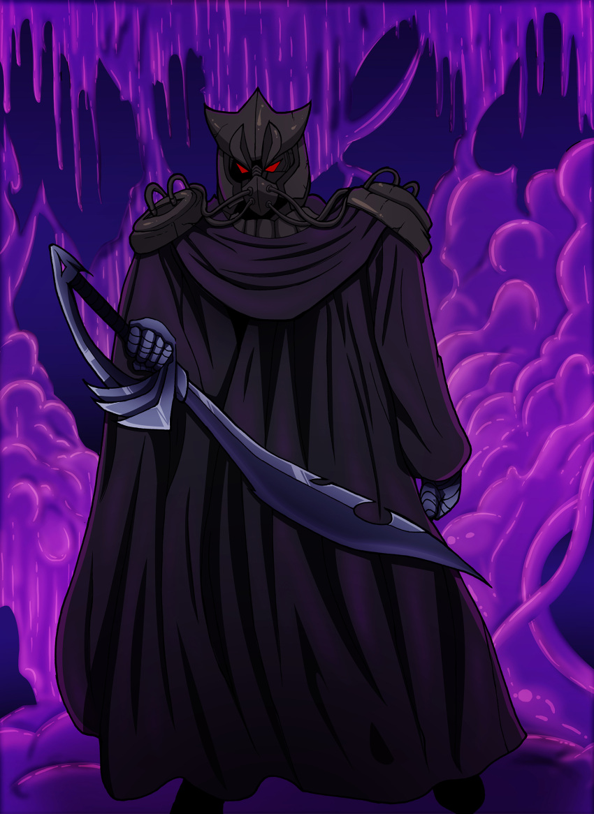 1boy, absurdres, black_cape, cape, commentary, commission, denkou_choujin_gridman, english_commentary