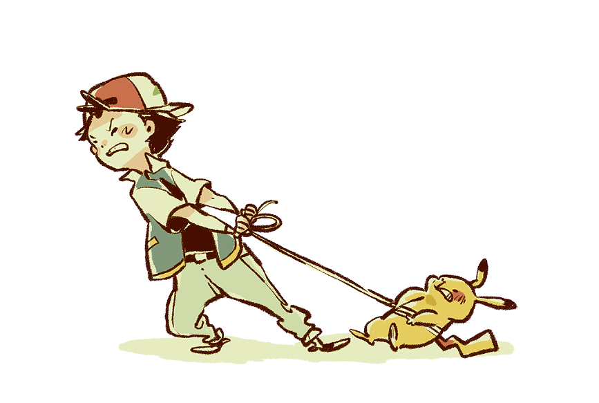 1boy, backwards_hat, baseball_cap, belt, black_hair, black_shirt, closed_eyes, creature