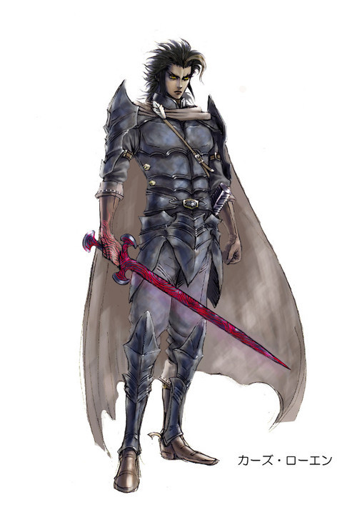 1boy, arm_at_side, armor, black_hair, black_legwear, boots, brown_cape, brown_footwear
