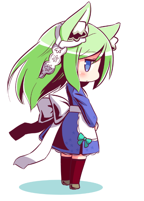 1girl, 7th_dragon, 7th_dragon_(series), animal_ear_fluff, animal_ears, apron, arietta_(7th_dragon), bangs