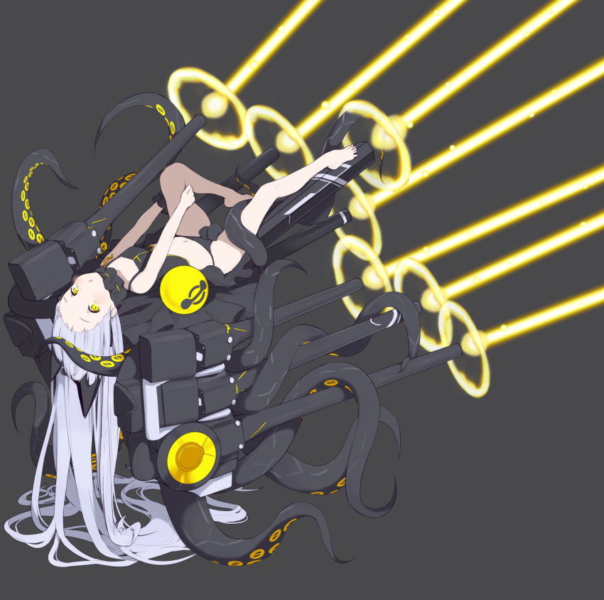 1girl, azur_lane, bare_legs, black_collar, black_panties, blush, breasts, collar