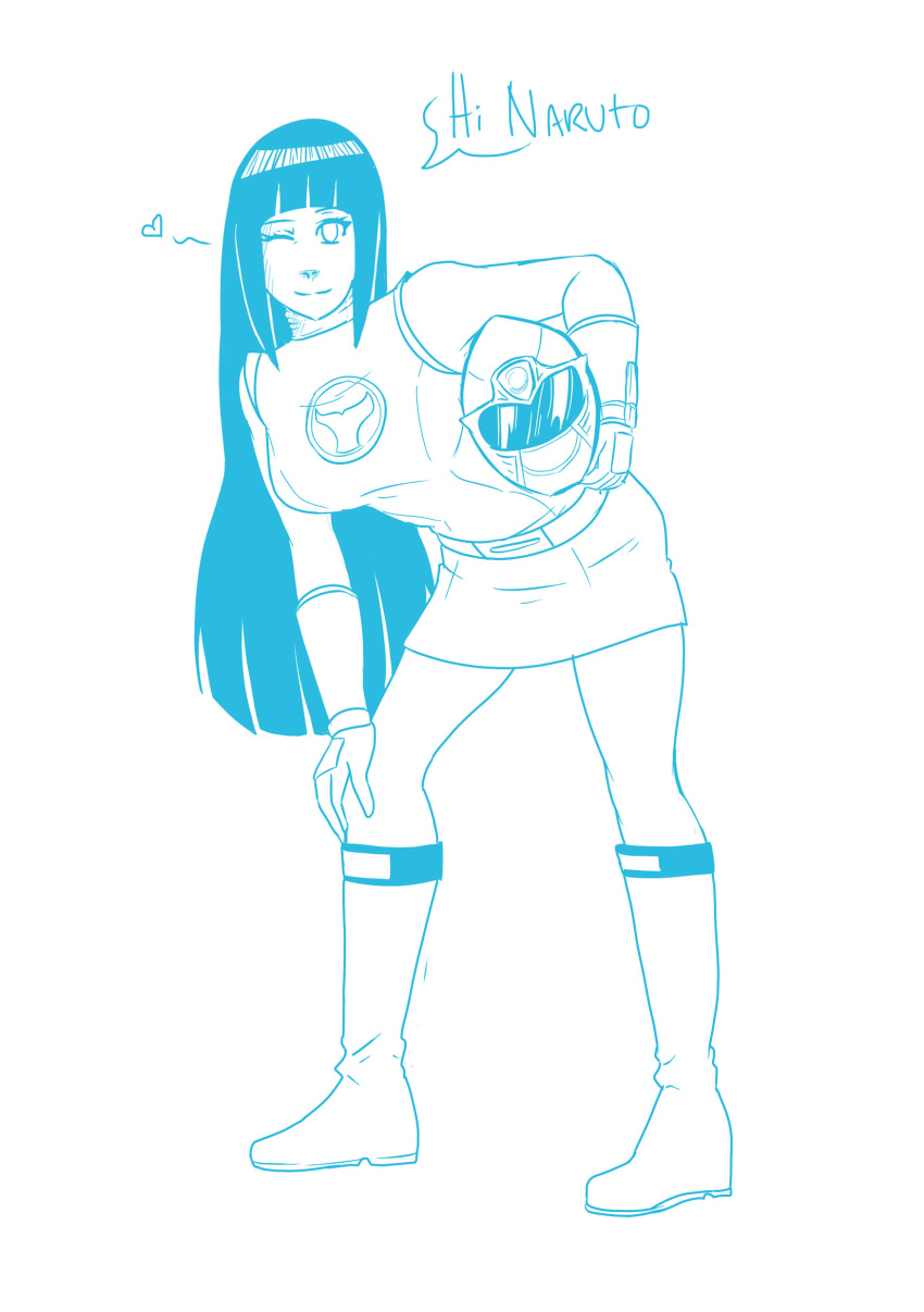 1girl, absurdres, black_hair, boots, breasts, crossover, english_text, full_body