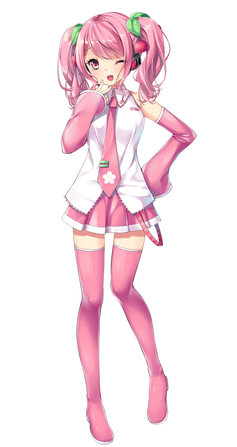 1girl, ;d, bang_dream!, bangs, blush, boots, cherry_hair_ornament, chiyonekoko