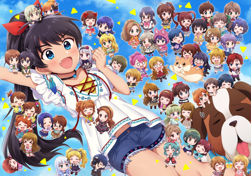 >:d, >_<, 6+girls, :3, :d, ^_^, absolutely_everyone, ahoge
