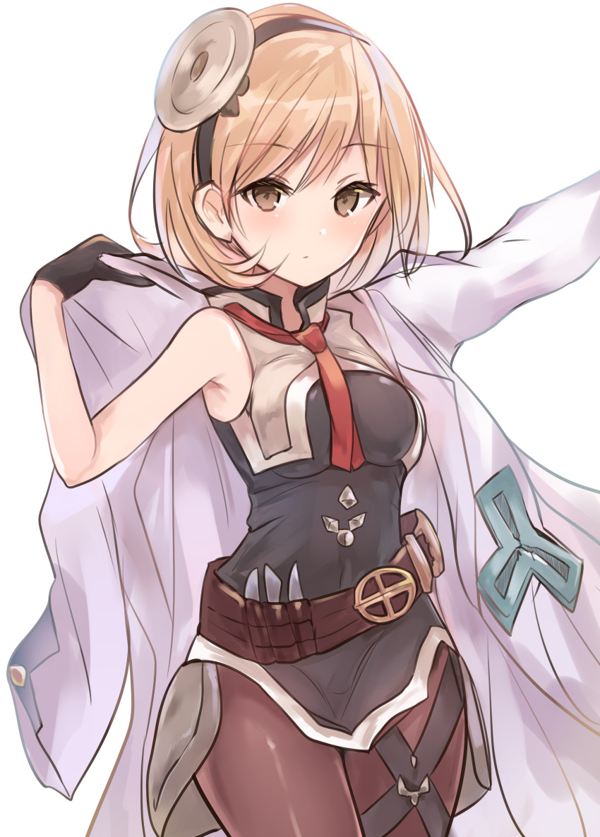1girl, absurdres, armpits, bangs, bare_arms, bare_shoulders, belt, black_dress