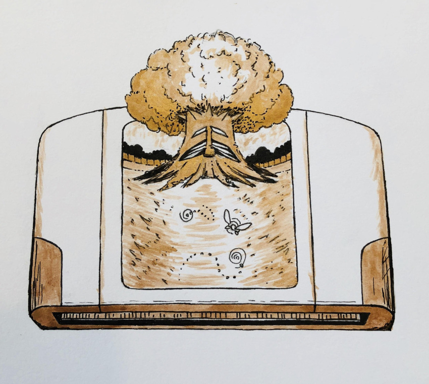 deku_tree, game_cartridge, limited_palette, navi, nintendo, no_humans, sepia, simple_background