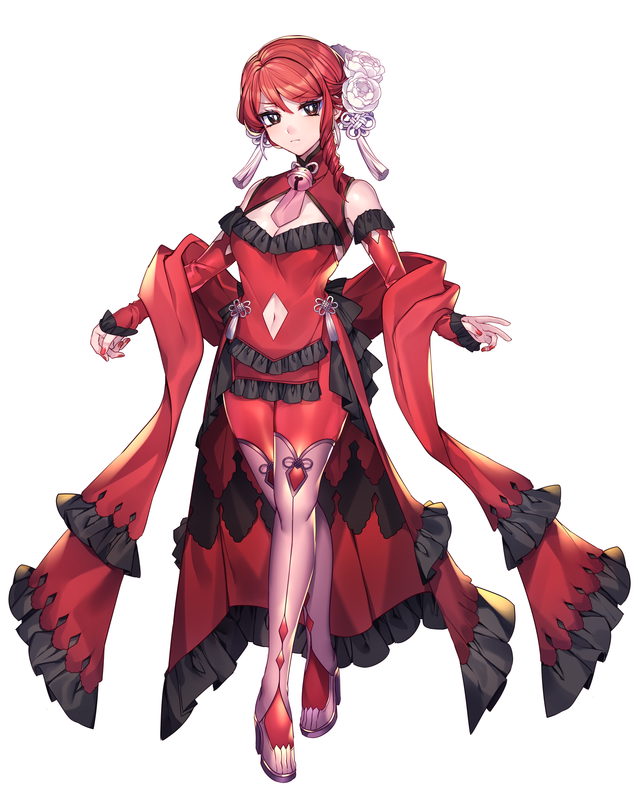 1girl, bell, breasts, brown_eyes, cleavage, cleavage_cutout, creatures_(company), detached_sleeves