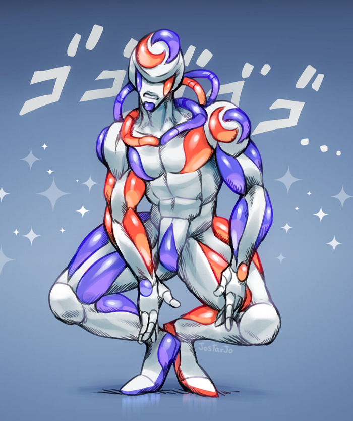 ..., 1other, abs, blue_background, gradient, gradient_background, grey_background, jojo_no_kimyou_na_bouken