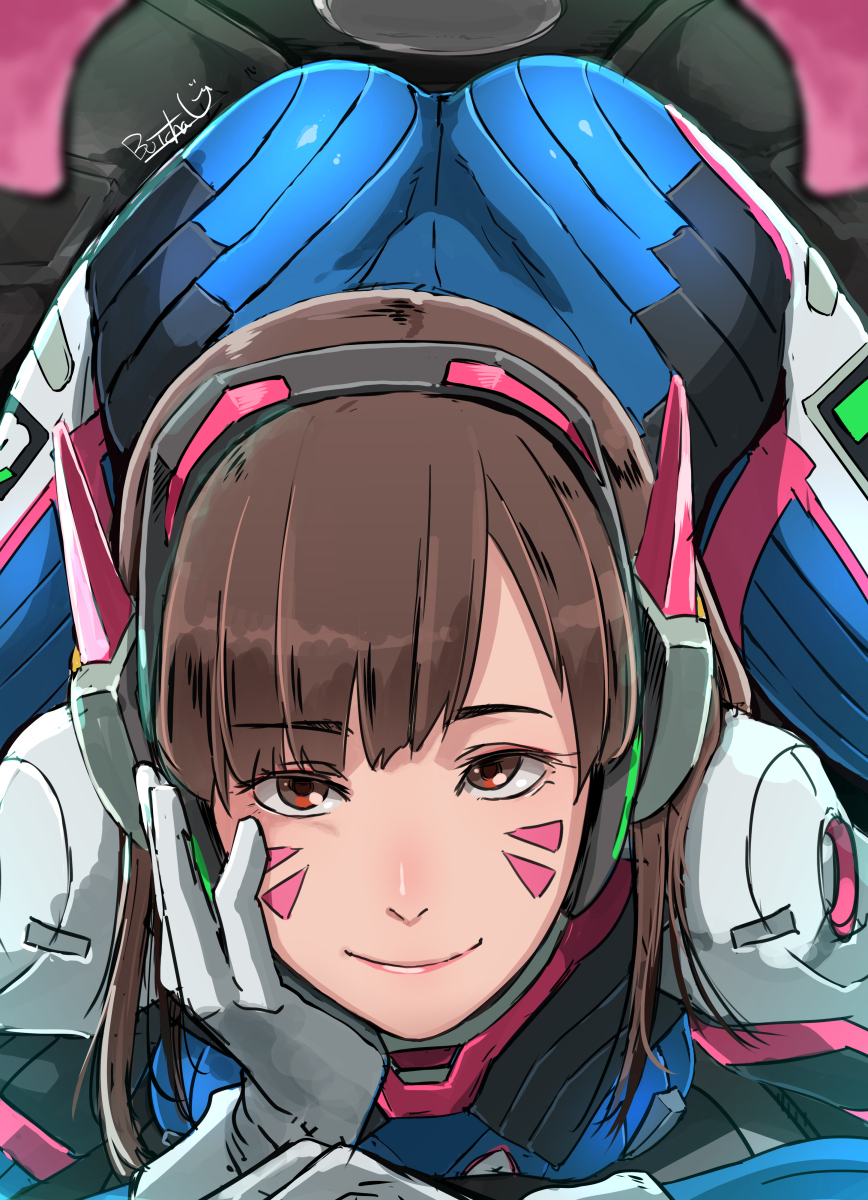 1girl, artist_name, ass, bodysuit, brown_eyes, brown_hair, butcha-u, catherine_(game)
