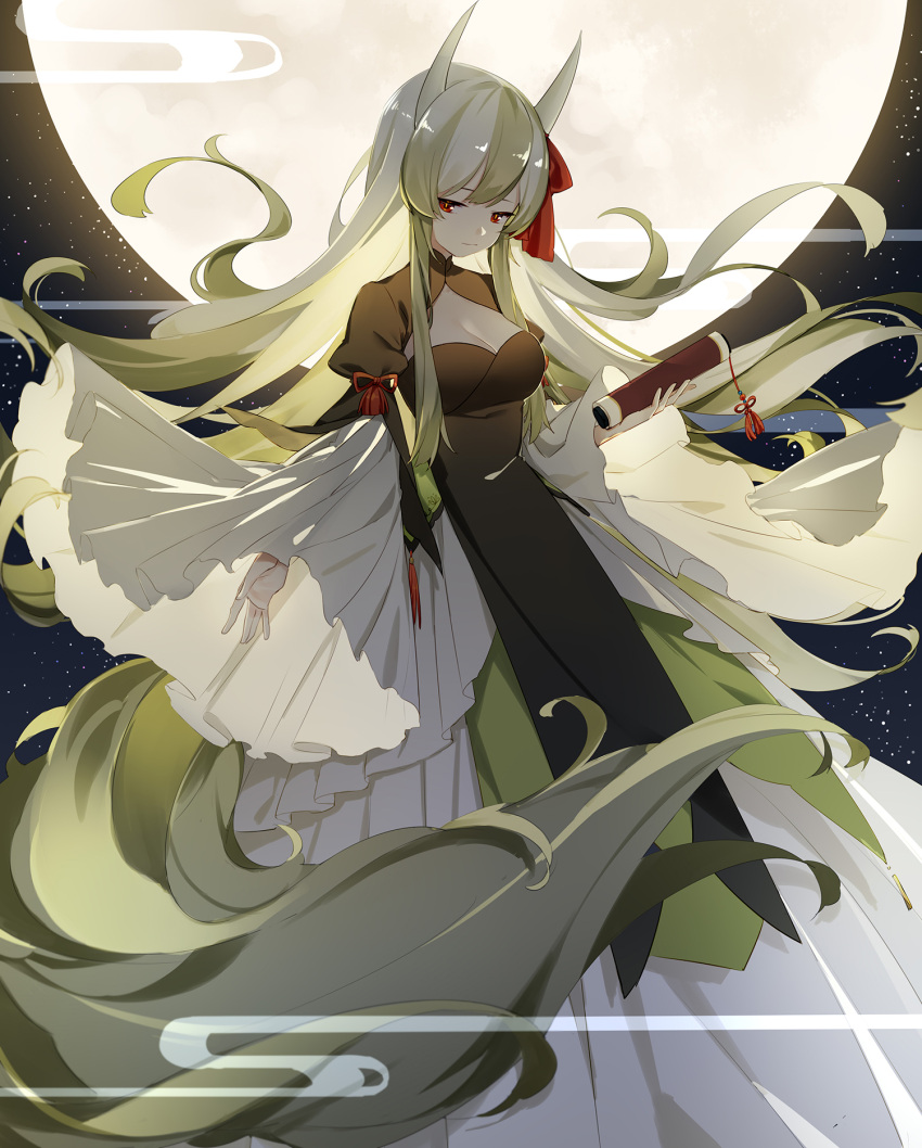 1girl, alternate_costume, arm_strap, breasts, cleavage, cleavage_cutout, dress, ex-keine