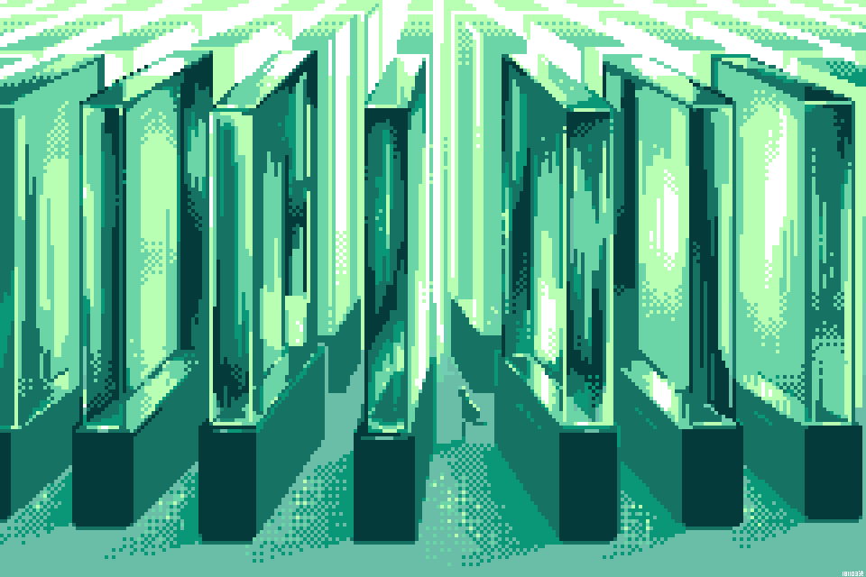 1other, green, inunoya, original, pixel_art, running, scenery, solo
