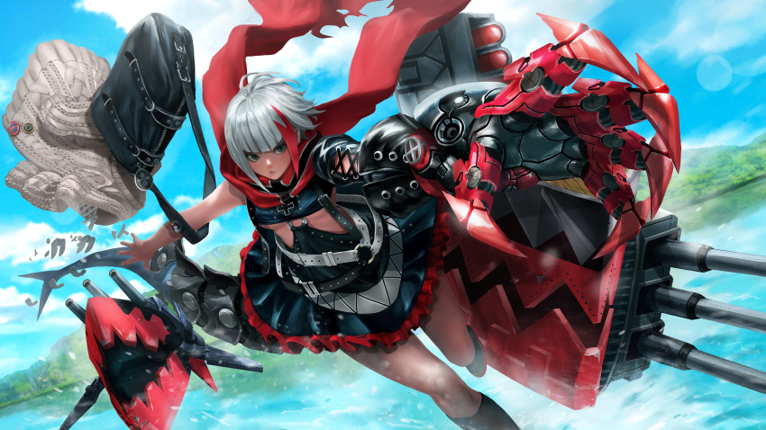 1girl, absurdres, admiral_graf_spee_(azur_lane), azur_lane, bag, bangs, belt, black_dress