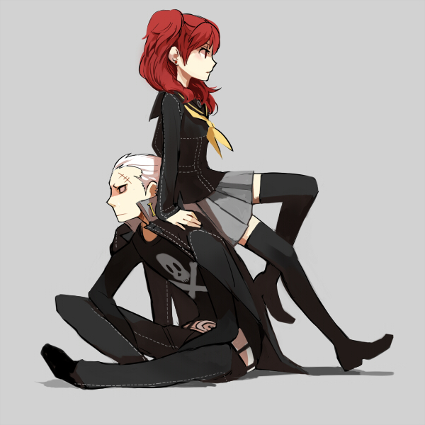 darao, dro, kujikawa_rise, persona, persona_4, red_hair, redhead, skirt