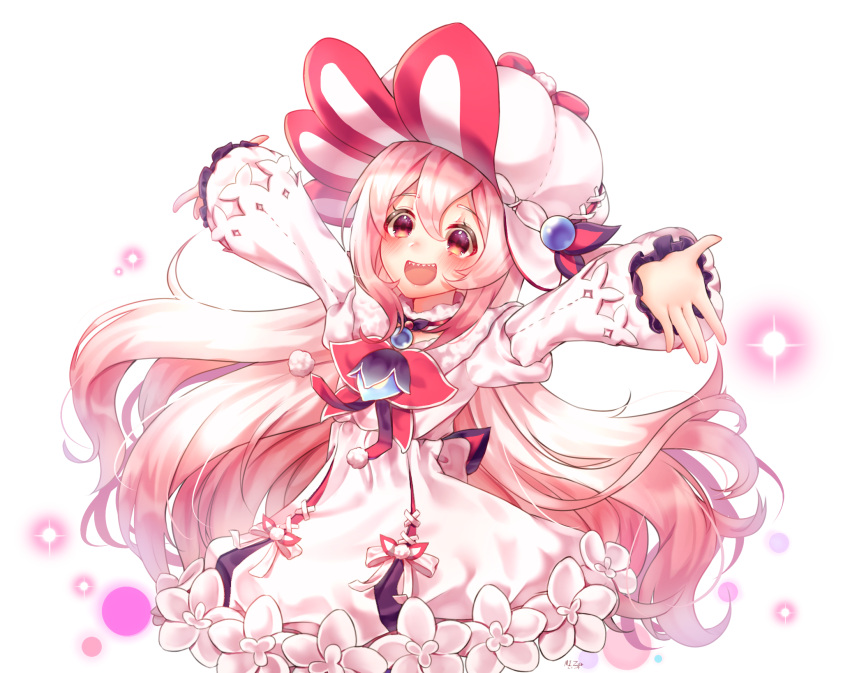 1girl, blush, elsword, hat, highres, laby_(elsword), lolita_fashion, nuemi_(namja2012)