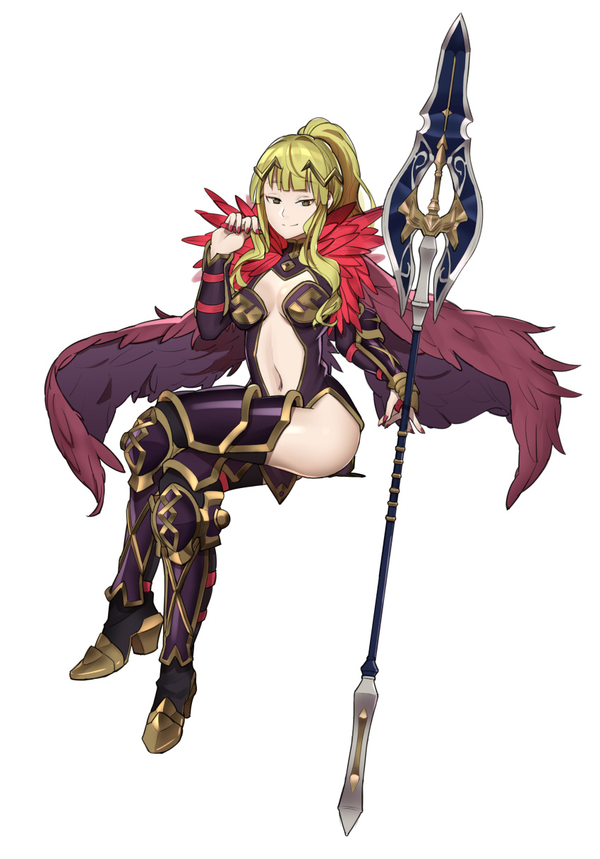 1girl, absurdres, alternate_costume, armor, armored_boots, armored_dress, blonde_hair, boots