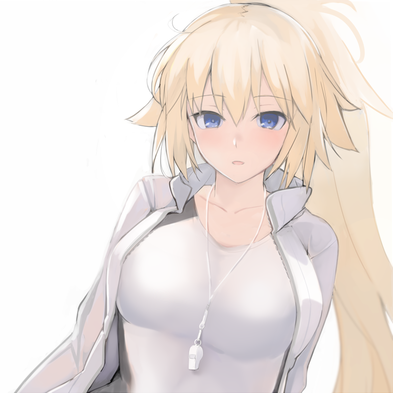1girl, bangs, blonde_hair, blue_eyes, breasts, collarbone, dutch_angle, eyebrows_visible_through_hair