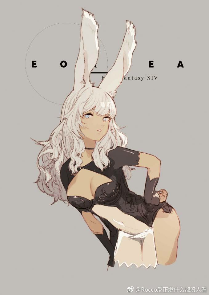 1girl, animal_ears, blue_eyes, breasts, choker, cleavage, cleavage_cutout, covered_navel