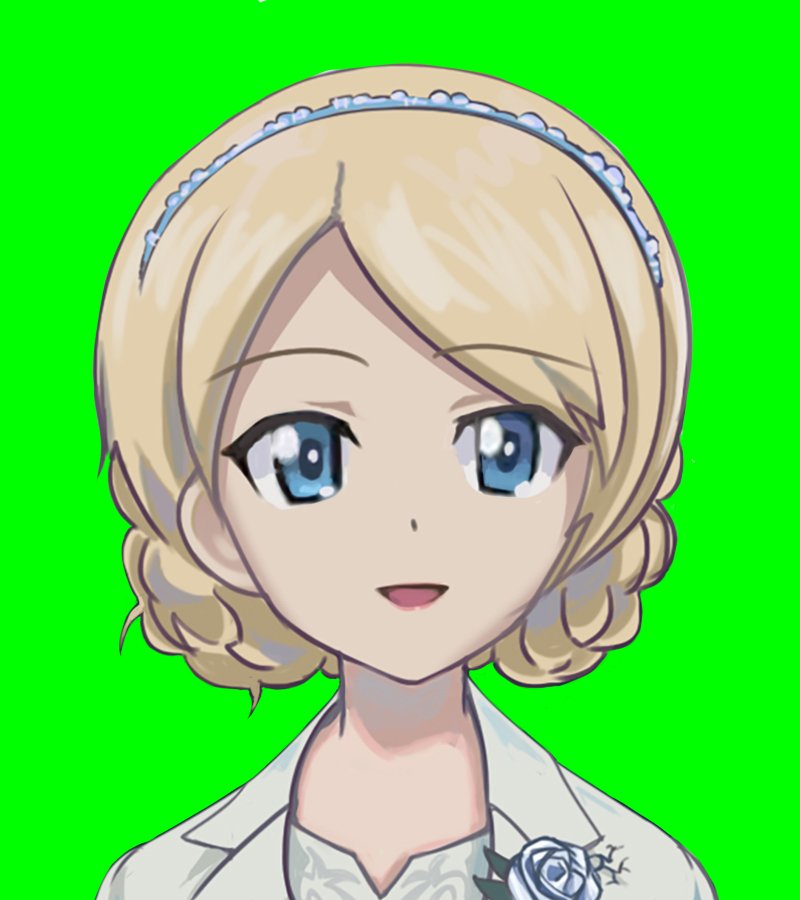 1girl, ace_combat, ace_combat_7, blonde_hair, blue_eyes, braid, commentary_request, crown_braid