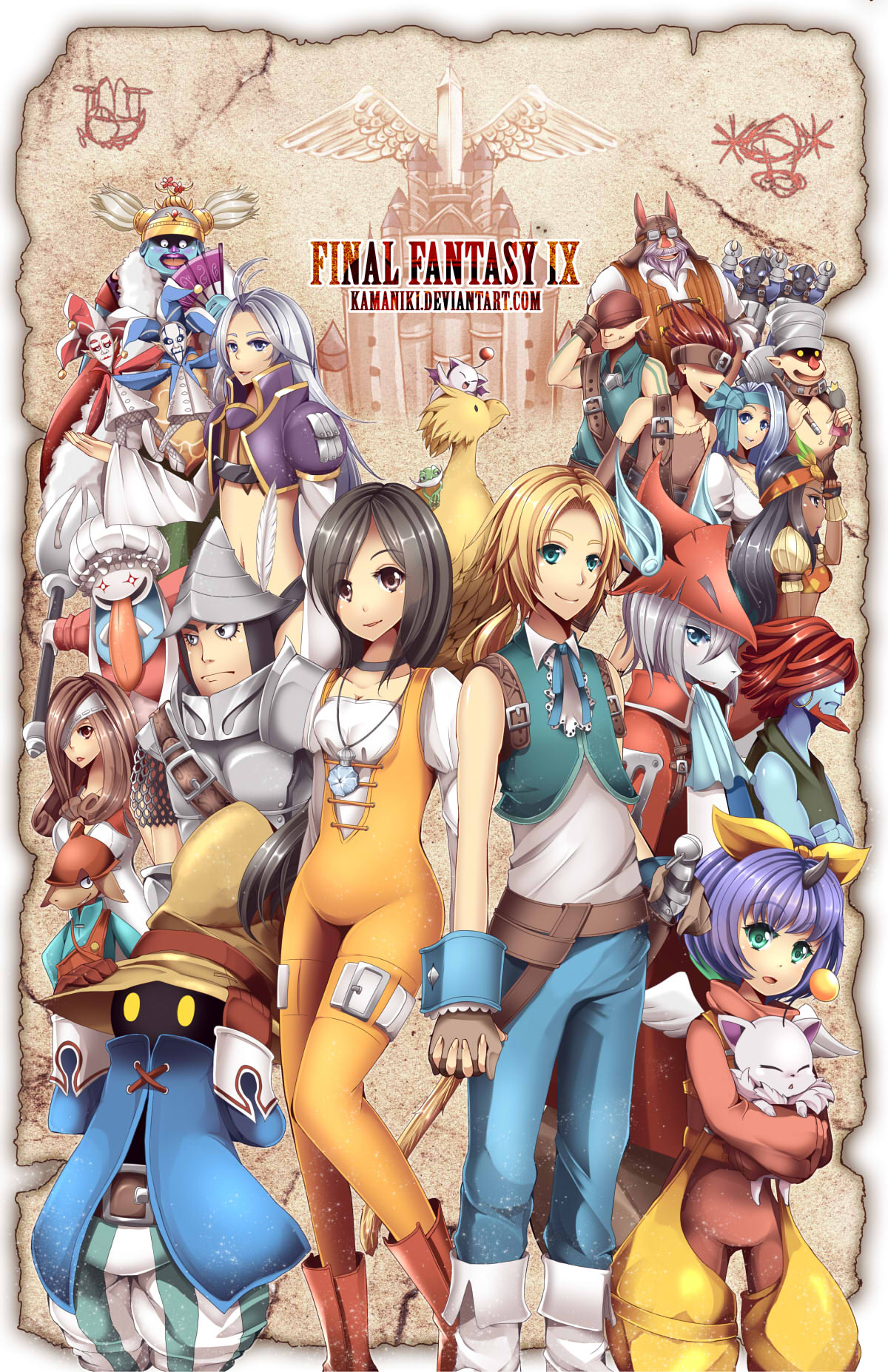 adelbert_steiner, baku_(ff9), beatrix, belt, blank, brahne_raza_alexandros_xvi, breasts, cinna
