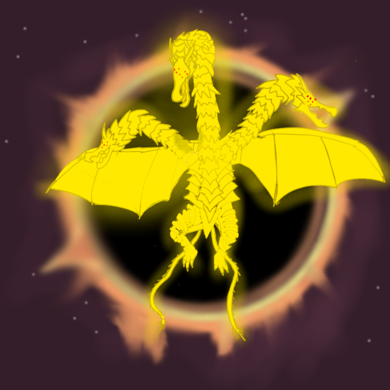 aura, black_hole_(space), dragon, dragon_horns, dragon_wings, electricity, extra_eyes, fangs