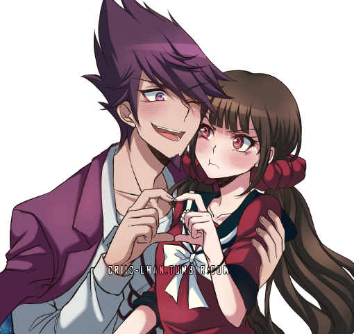 1boy, 1girl, :t, ;d, bear, black_sailor_collar, blazer, blush