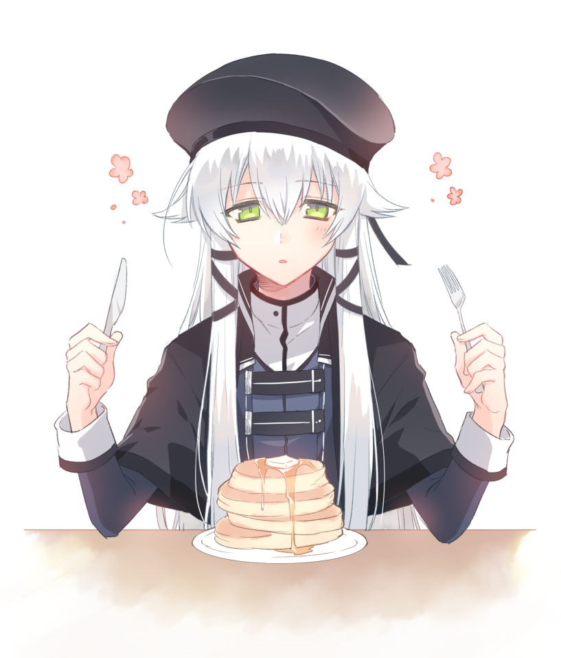 1010kren, 1girl, altina_orion, blush, butter, capelet, eiyuu_densetsu, eyebrows_visible_through_hair