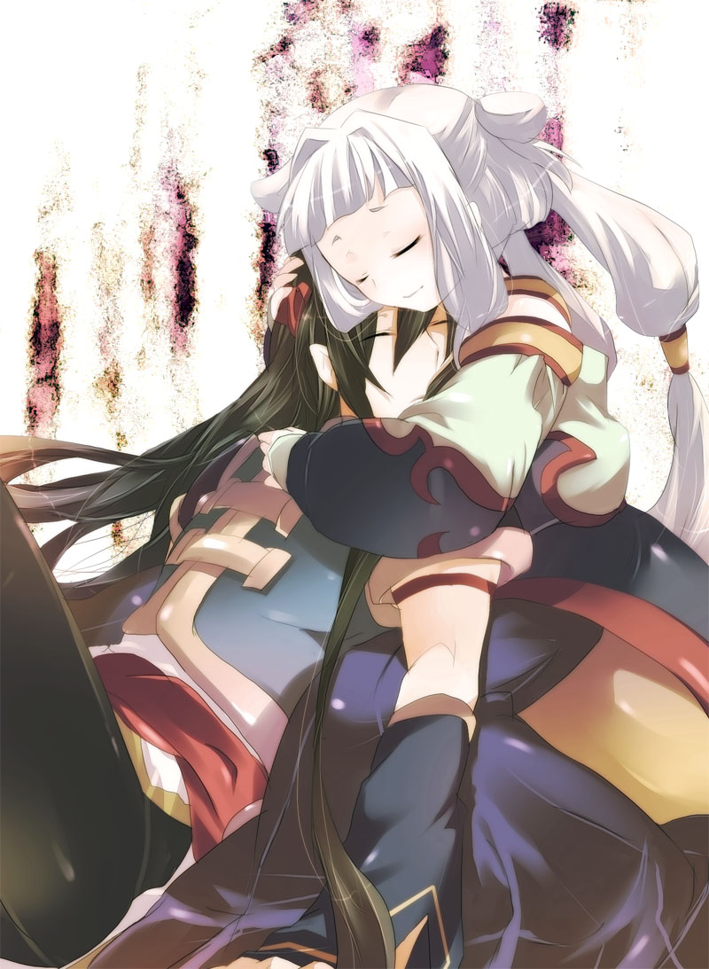 chinese_clothes, closed_eyes, code_geass, dress, kurobaru, kurohara_yuu, li_xingke, long_hair