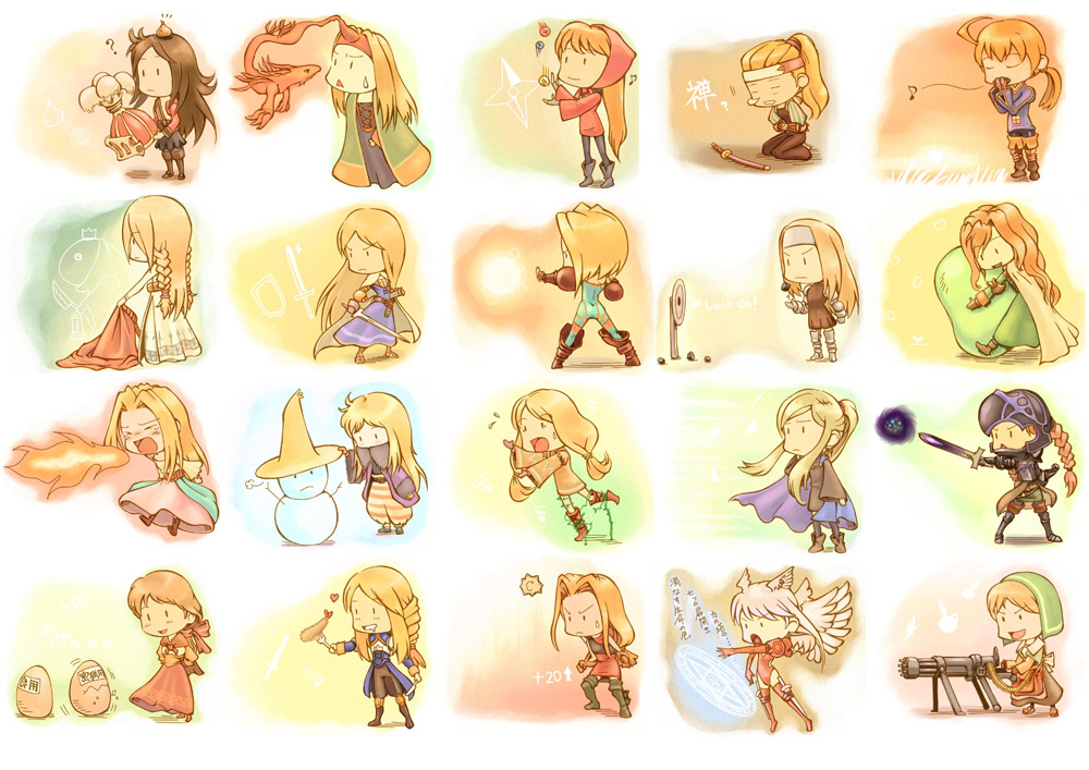 agrias_oaks, alma_beoulve, altima, archer_(fft), bad_id, balmafula_lanando, black_mage, black_mage_(fft)