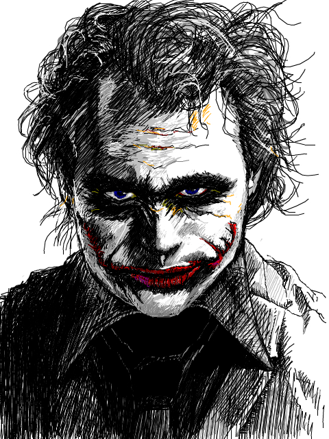 creepy, dc_comics, glasgow_smile, heath_ledger, monotone, smile, the_dark_knight, the_joker