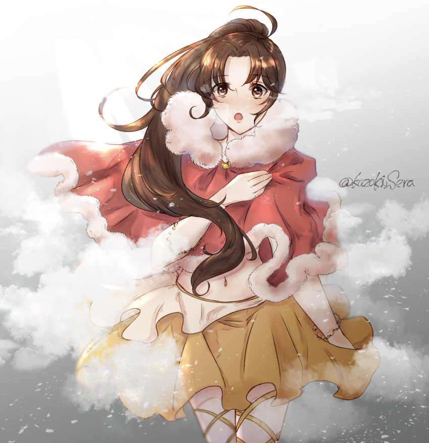 1girl, artist_name, bracelet, brown_eyes, brown_hair, dancer, fire_emblem, fire_emblem:_thracia_776