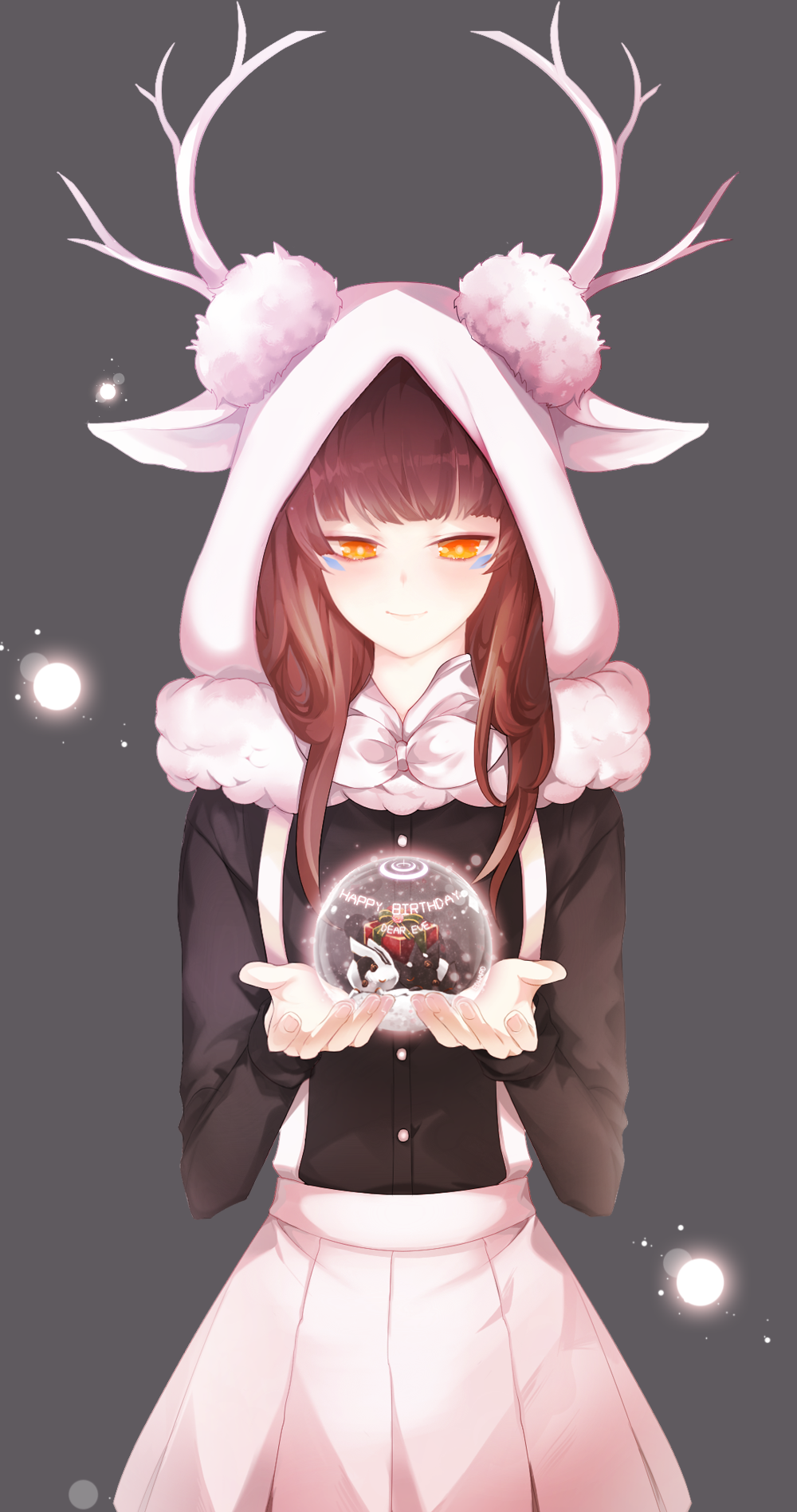 1girl, animal_hood, dan_(astsr1), drone, elsword, eve_(elsword), facial_mark, highres