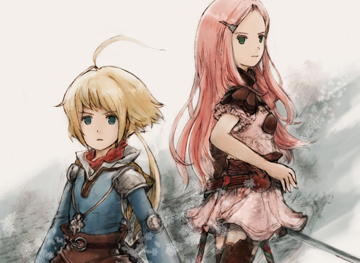 armor, blonde_hair, blue_eyes, final_fantasy, final_fantasy_tactics, final_fantasy_tactics_advance, marche_radiuju, pink_eyes