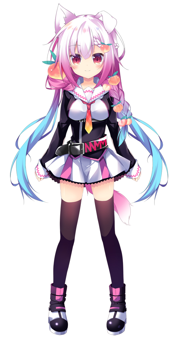 1girl, animal_ear_fluff, animal_ears, bangs, belt, belt_buckle, black_belt, black_jacket