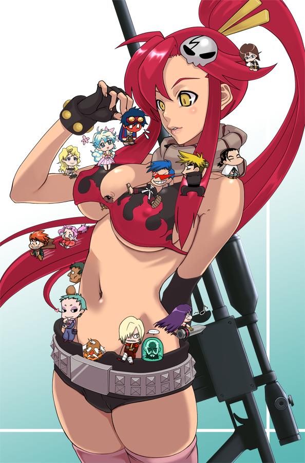 belt, bikini, bikini_top, boota, breasts, chibi, darry_adai, dayakka