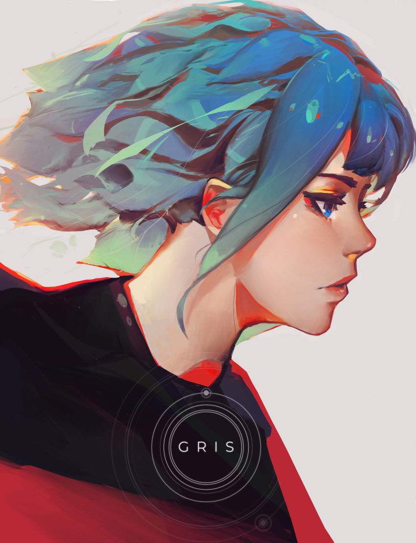 1girl, absurdres, aqua_hair, asevc, blue_eyes, blue_hair, character_name, copyright_name