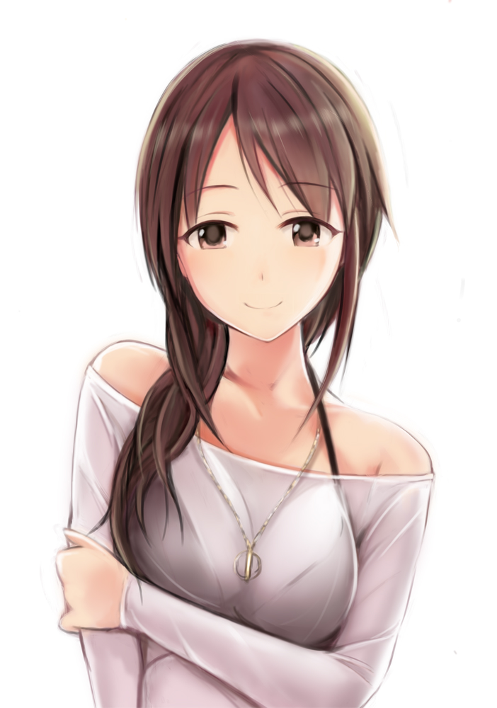 1girl, bangs, black_bra, blush, bra, bralines, breasts, brown_eyes