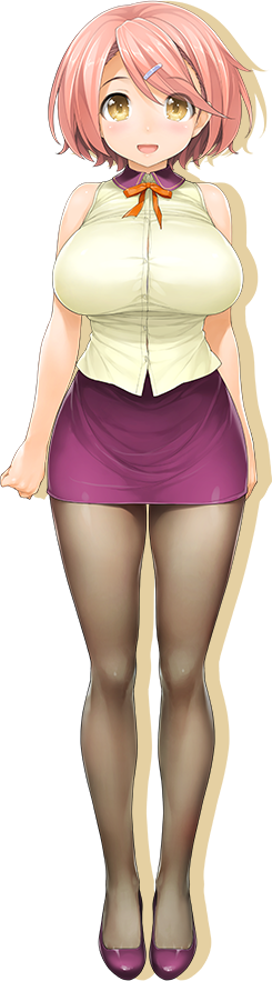 1girl, bangs, blush, breasts, buttons, hair_ornament, hairclip, higashiboujou_akira