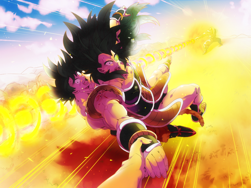 3boys, armor, black_hair, brothers, constricted_pupils, dragon_ball, dragonball_z, energy_beam, kakipiinu, long_hair, male_focus, monkey_tail, multiple_boys, open_mouth, piccolo, pov, pov_hands, raditz, scouter, shoulder_armor, siblings, son_gokuu, tail, vambraces, very_long_hair