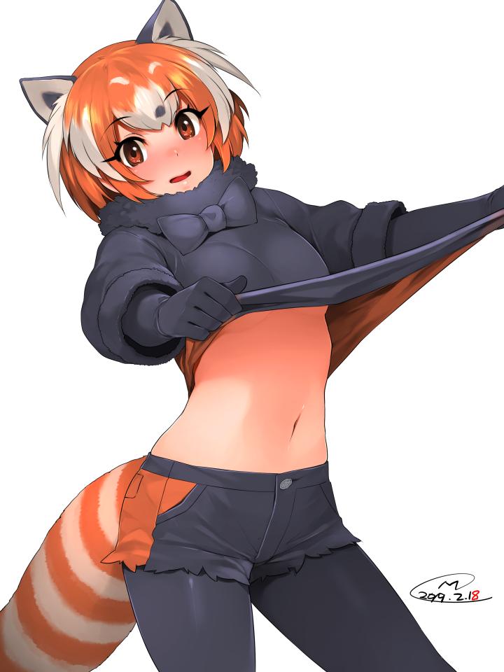 1girl, animal_ears, black_bow, black_gloves, black_legwear, black_skirt, blush, bow