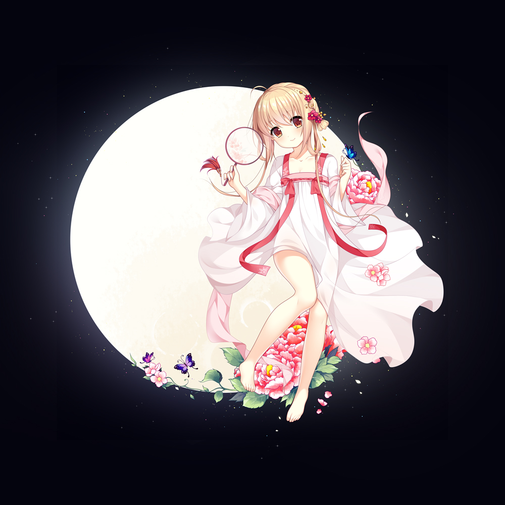 1girl, animal, animal_on_hand, bangs, black_background, blush, brown_eyes, bug
