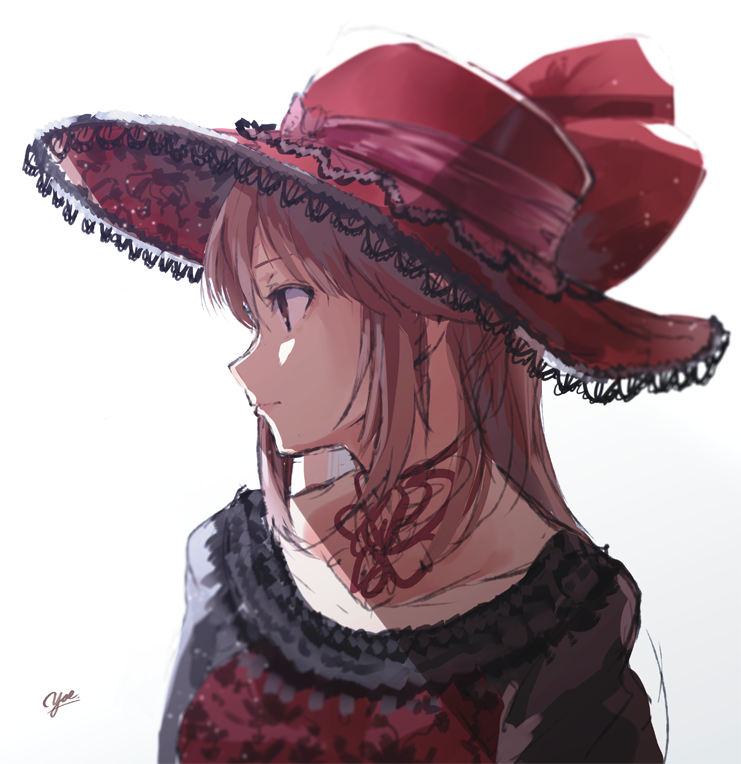 1girl, alice_and_the_pirates, alternate_costume, bangs, black_sleeves, breasts, check_character, closed_mouth