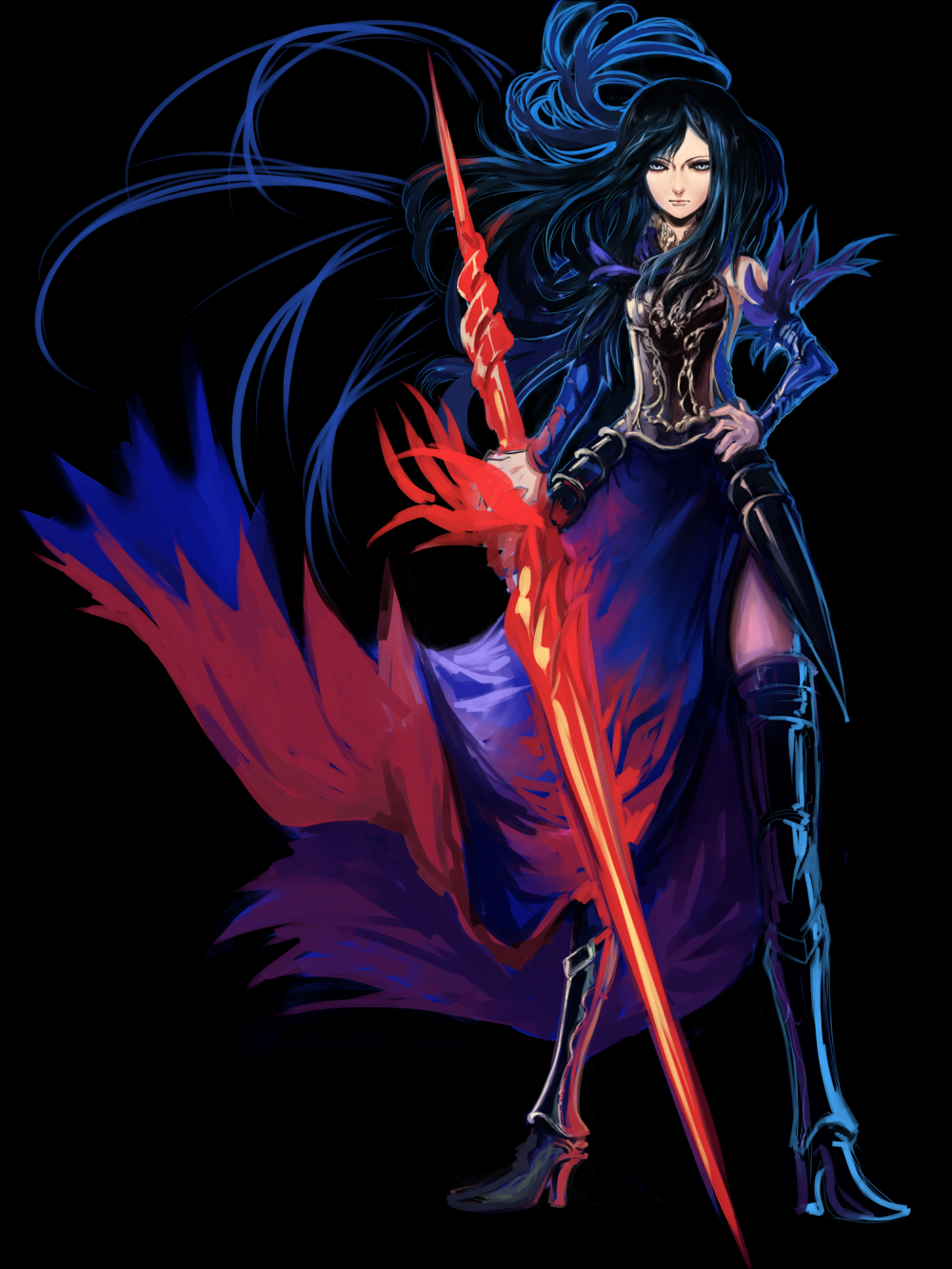 akumajo_dracula, bad_id, black_hair, blue_eyes, castlevania, castlevania:_order_of_ecclesia, highres, kansou_samehada